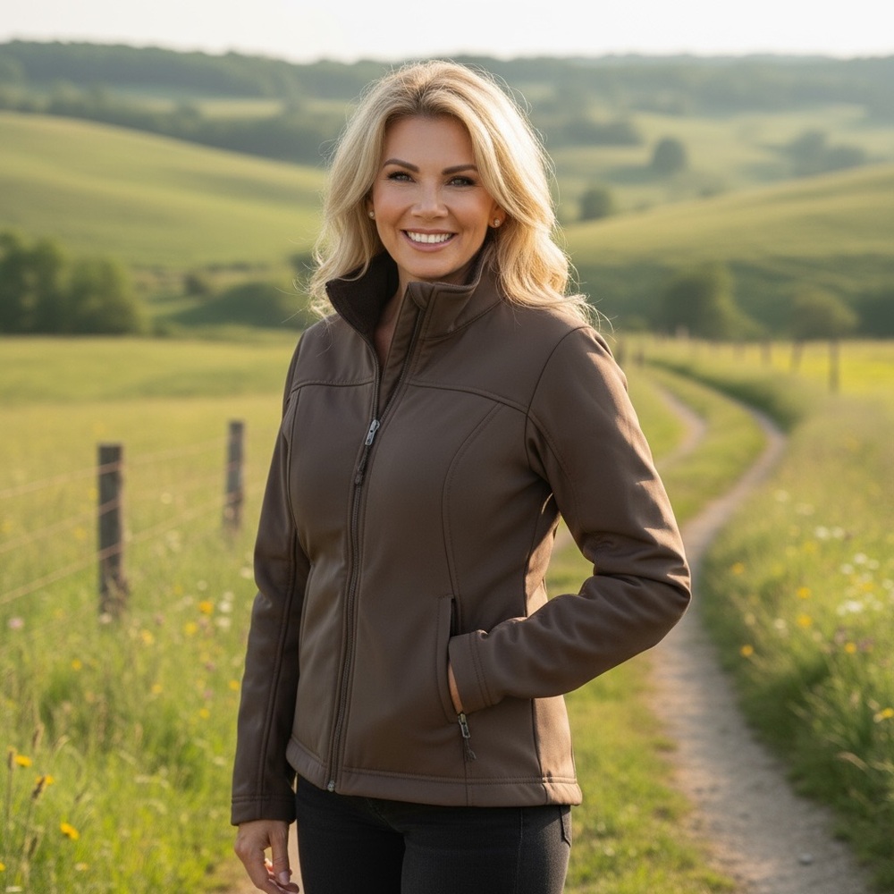 Patagonia Brown Kiwa Fleece Lined Soft Shell Jacket